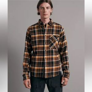 NWT RAG & BONE ENGINEERED CPO PLAID SHIRT PLAID MULTI M
